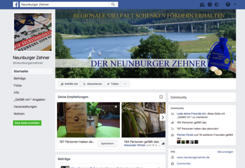 Facebook-neunburger zehner